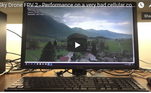 Sky Drone FPV 2 and Sky Drone Link Performance with Low Signal Strength / Bad Cellular Mobile Connection