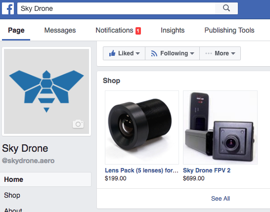 Sky Drone FPV 2 can now be purchased on Facebook