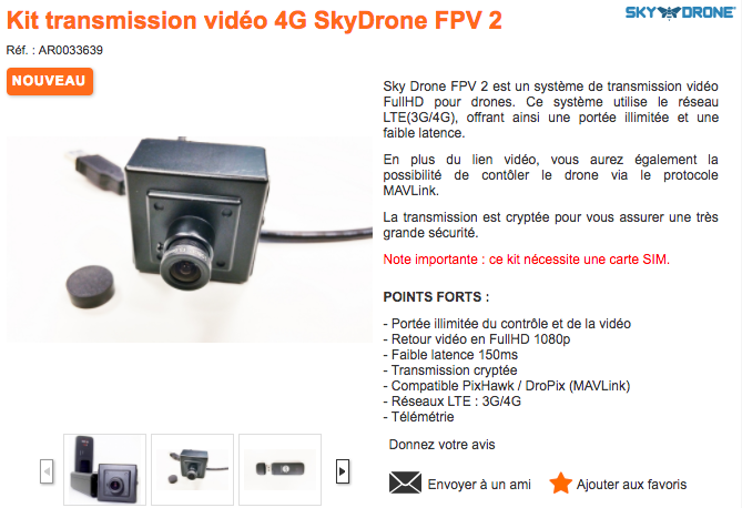 Sky Drone FPV 2 just went on sale at studioSPORT in France